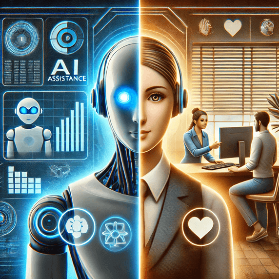 Emotionless Efficiency or Empathetic Support? The AI and Human Assistance Showdown